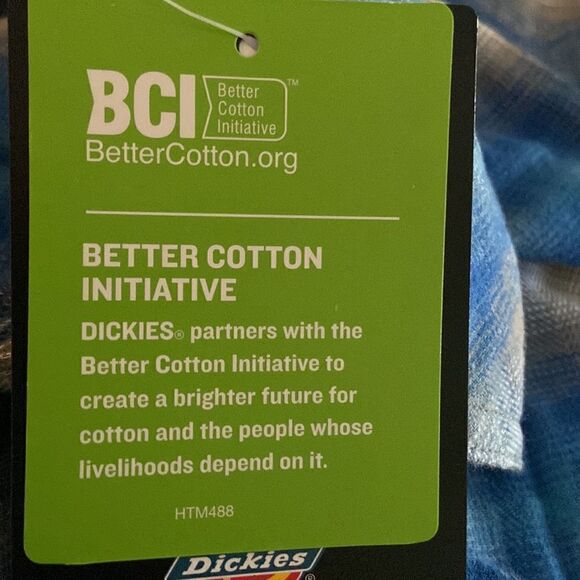 Dickies Women's Duratech Renegade Flannel Shirt NWT Sz XS blue - Picture 10 of 12